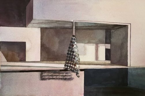 تلفیق نقاشی و معماری در نمایشگاه «تکه گم‌شده»