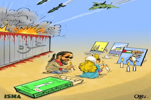 کاریکاتور/ شمعی که برای اعلام وفاداری روشن می‌شود، نه انسانیت