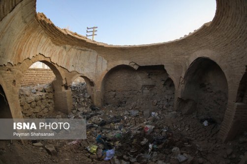 حمام تاریخی احمدآباد در حال احتضار