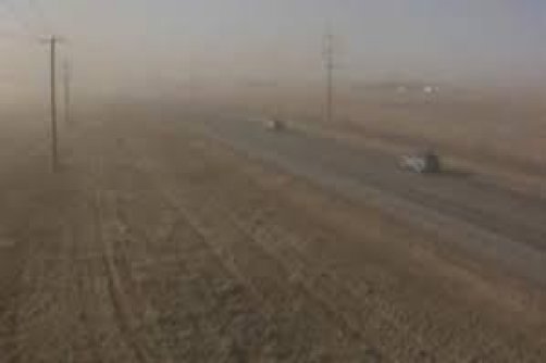 طوفان گرد و خاک در 