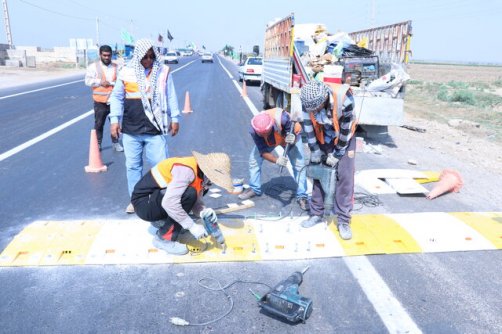  مدیرکل راهداری و حمل و نقل جاده‌ای خوزستان عنوان کرد ایمن‌سازی راه‌های منتهی به شلمچه و چذابه در آستانه اربعین