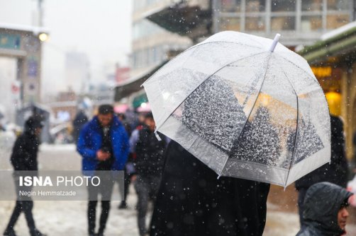 هشدار بارش برف و باران در تهران/ کاهش دما تا ۱۱ درجه