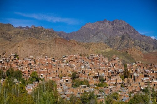 تصاویر| ردای قرمز پاییز بر تن ابیانه 